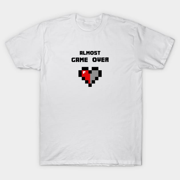 almost gameover pixel heart T-Shirt by tita